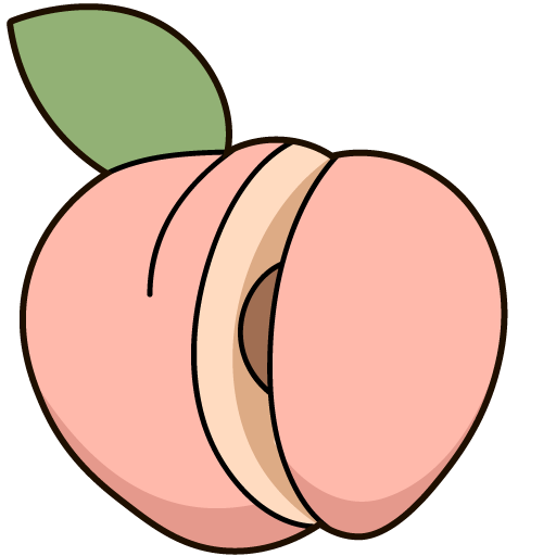 VSCO Girl Starbucks Cup and Peach cursor