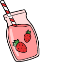 VSCO Girl Strawberry Drink and Magic 8 Ball pointer