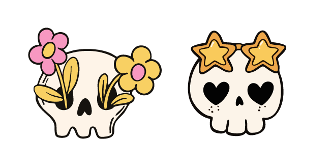 VSCO Girl Stylish Skulls