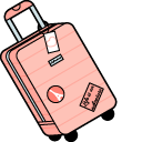 VSCO Girl Suitcase and Globe pointer