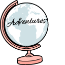 VSCO Girl Suitcase and Globe cursor