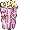 VSCO Girl Sunglasses and Popcorn cursor