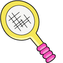 VSCO Girl Tennis Ball and Tennis Racket pointer