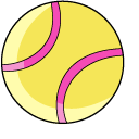VSCO Girl Tennis Ball and Tennis Racket cursor