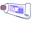 VSCO Girl Toothbrush and Toothpaste cursor