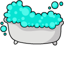 VSCO Girl Turquoise Soap and Bath cursor
