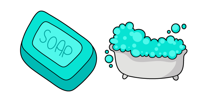 VSCO Girl Turquoise Soap and Bath