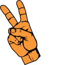 VSCO Girl Victory Hand and Flower pointer