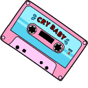 VSCO Girl Water Bottle and Cassette Tape cursor