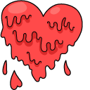 VSCO Girl Watermelon and Heart cursor