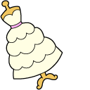 VSCO Girl Wedding Dress and Shoes pointer