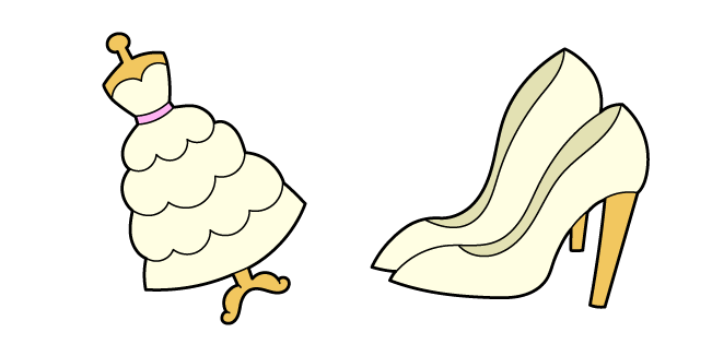 VSCO Girl Wedding Dress and Shoes