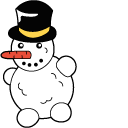 VSCO Girl Winter Sled and Snowman cursor