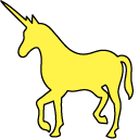 VSCO Girl Yellow Unicorn and Stars pointer