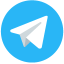 Blue Telegram Messenger Icon cursor