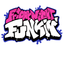 Fiday Night Funkin' Game Logo and Mike cursor